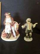 Emmett Kelly clown, Norman Rockwell Gorham figurine, ship in bottle, Hummel art