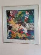 LeRoy Neiman "MIXED DOUBLES" Lithograph, Framed 24x24