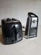 Hamilton Beach can opener and B&D toaster