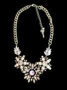 Betsey Johnson Gorgeous Multi Color Crystal Bib Necklace
