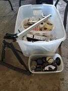 String, tape, multi outlets, furniture slides, music stand