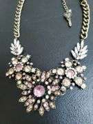 Betsey Johnson Gorgeous Multi Color Crystal Bib Necklace
