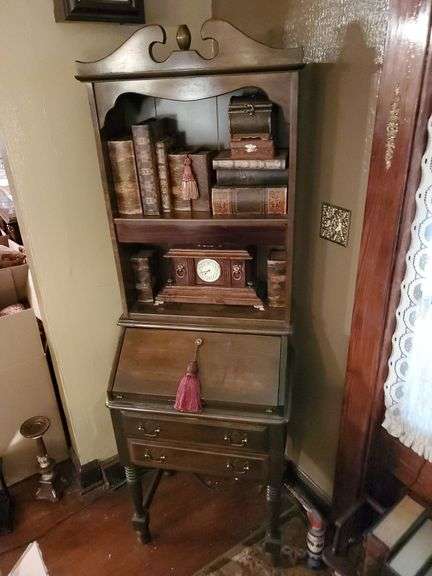 Drop front secretary with 2 drawers.  72x24. No other contents included