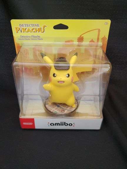 2018 Amiibo Nintendo Detective Pikachu figurine sealed