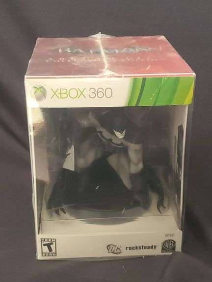 XBox 360 Batman - Arkham City Collector's Edition Warner Brothers games DC Rock steady figurine sealed