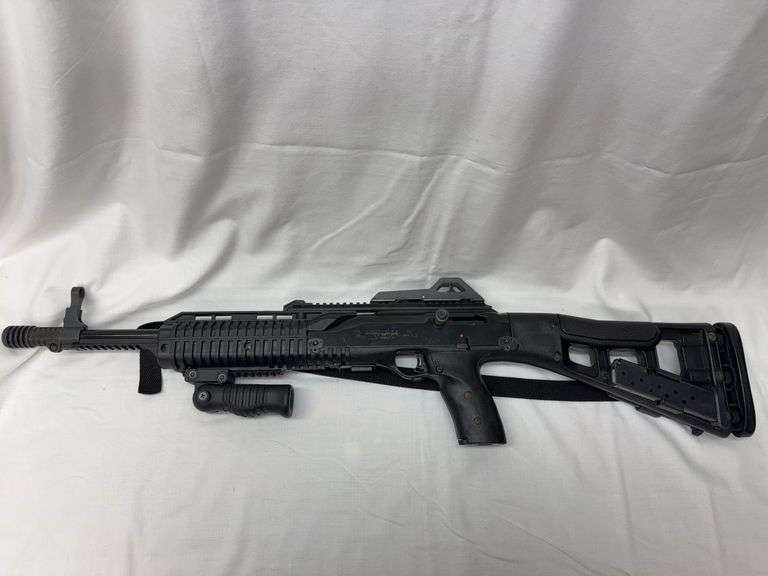Hi-Point Model 995 9mm Rifle with 19” Barrel. Includes (3) Total Magazines, attached grip, and sling. Inspect at Expert Outfitters in North Lima, Ohio.Buyer will be responsible to pay FFL paperwork fees to Expert Outfitters.