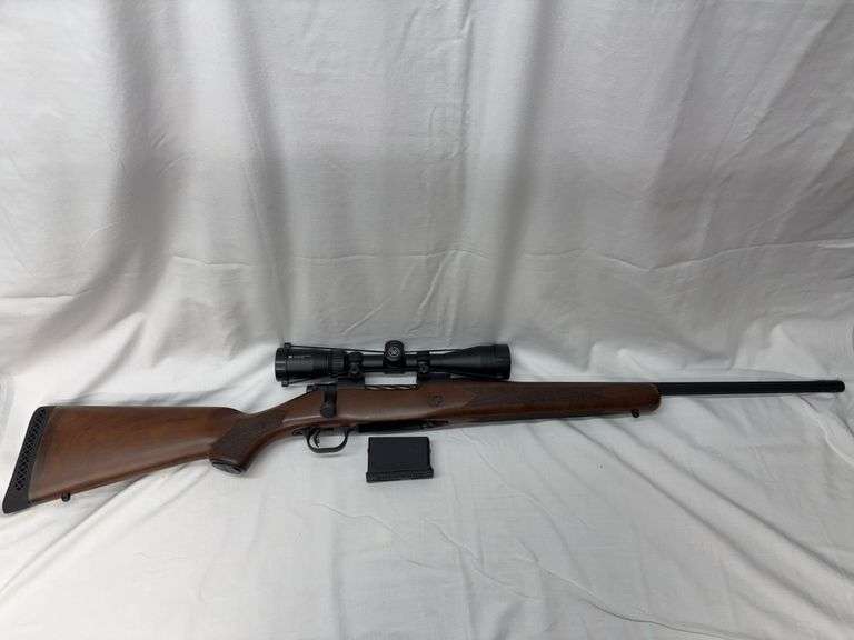 Mossberg .308 Winchester Bolt Action Rifle with 23” Barrel. Includes mounted Vortex Crossfire 3-9x40 Scope and single magazine. Inspect at Expert Outfitters in North Lima, Ohio.  Buyer will be responsible to pay FFL paperwork fees to Expert Outfitters.