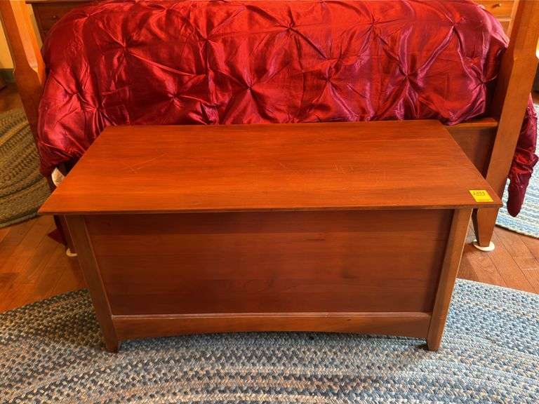 Cedar chest, 42x21x20, some scratches on top. Master BR
