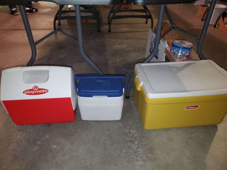 (3) Coolers by Igloo Playmate and Coleman
