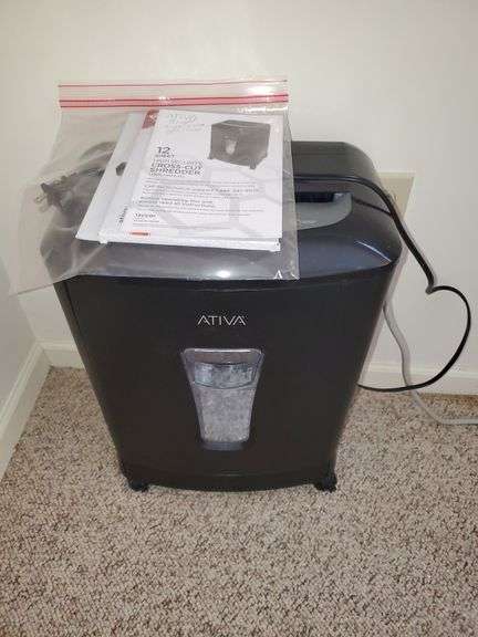 Ativa 12 Sheet High Security Cross Cut Paper Shredder