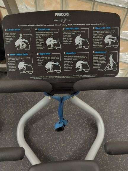 Precor multi-stretch machine for lower back, hamstrings, glutes, hips ...