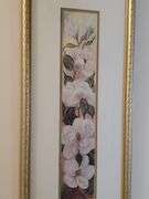 Pair of 28 in high floral framed prints