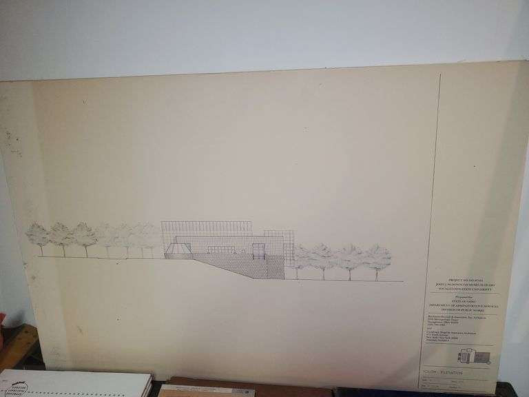 Youngstown State University building plans including John j McDonough museum of Art, student housing phase 1 second third and fourth floor plans. Basement. See photo