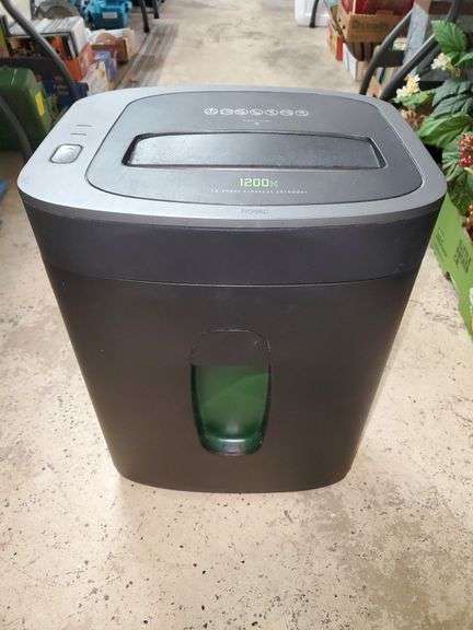 Royal 1200X paper shredder. Garage