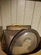 Antique framed portraits measuring from 17 x 20, 20-in oval and smaller. B