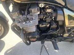 1983 Yamaha Midnight Maxim motorcycle, black with gold, 23k miles,  recent new tires at a cost of almost $1000.00, one owner, always stored in garage, rare bike as this model only made one year.  Payment in full by certified check payable to Basinger Auction Service at time of pickup on days noted.