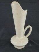Vintage Original USA Cream White Splatter Speckled Art Pottery Vase