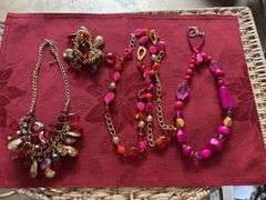 Tray lot fashion jewelry, many new with tags. See all photos