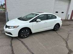2015 Honda Civic, tan cloth interior, 59k miles, sunroof, power windows and locks. Runs and drives as it should. Sellers just had car serviced with lube oil, filter and inspection.  See Report photos. Payment in full by certified check payable to Basinger Auction Service at time of pickup on days noted.