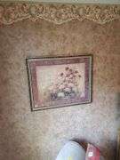 Floral still life by Vivian Flasch 31 in W x 25 in x H. Master bedroom