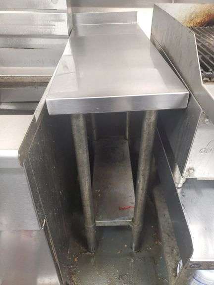 30-in x12-in stainless steel table