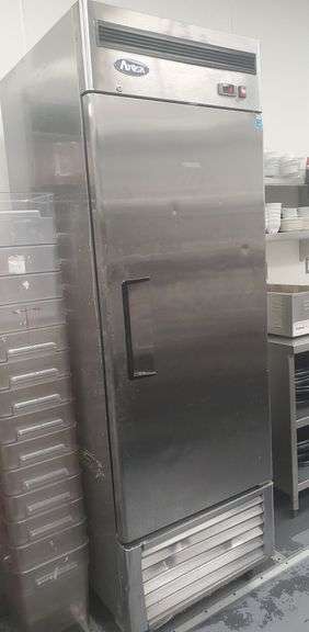 Atosa refrigerator model number MBF 8505 on casters.. 83xh x 32 deep x 27w... In service and cold