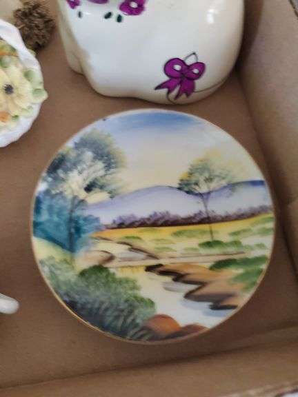 Porcelain and Ceramic Figurines, Miniature Tea Cups and Plates
