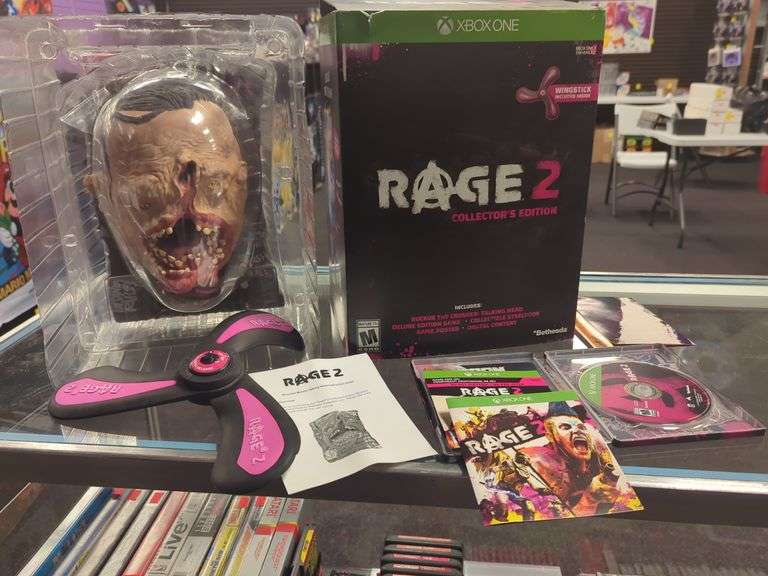 Rage 2 2 collector's edition for Xbox One. In retail box. Includes game and everything shown. Inspect at preview