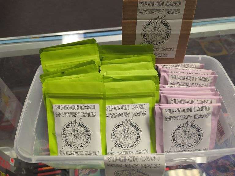 Yu-Gi-Oh card mystery bag. 25 cards in each bag. Buying all 26 bags for one bid!