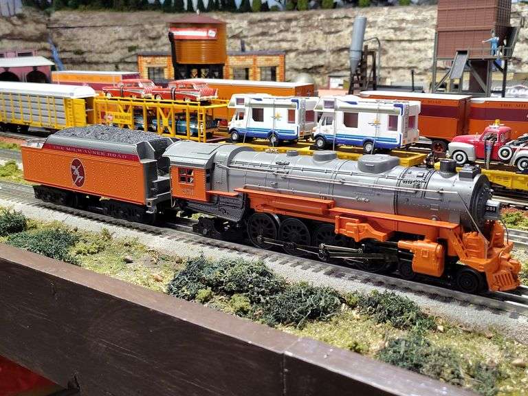 MTH Milwaukee Road 4-8-2 L3 Mohawk Steam Locomotive w/ Tender and Proto ...