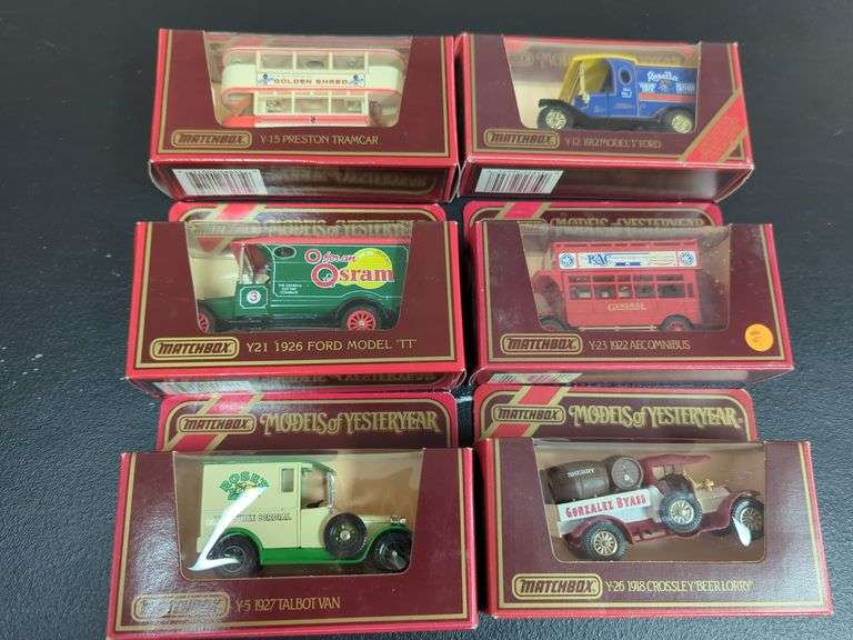 Matchbox models of yesteryear diecast. Group of six. All for your bid. See photos