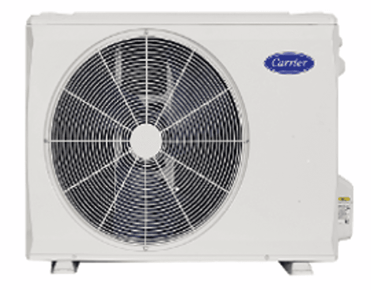 3 Ton 18 SEER Carrier Ductless Performance Series Cross Over Heat Pump High Heat