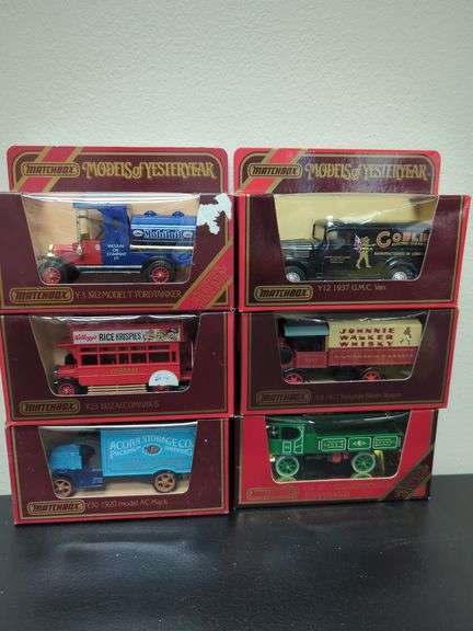 Matchbox models of yesteryear diecast in box. All six for your bid