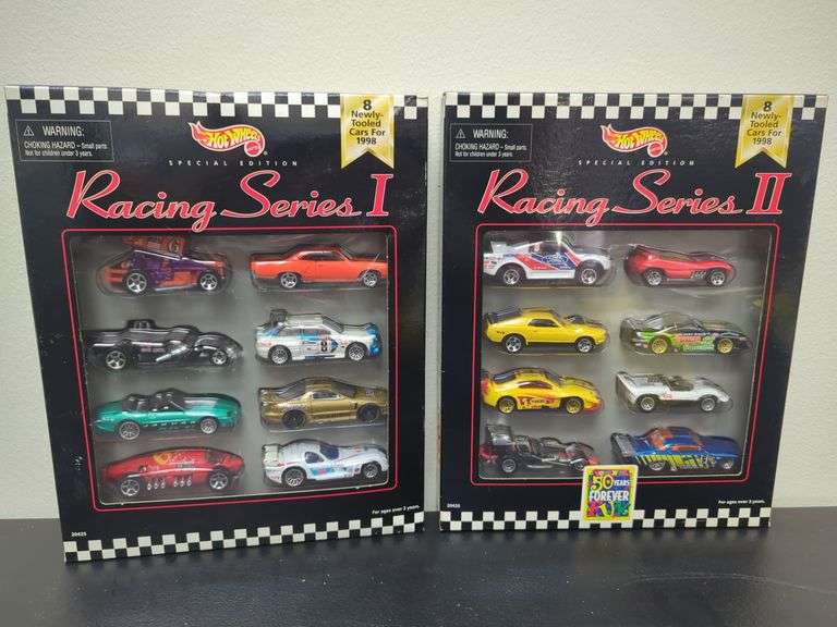 Hot Wheels special edition racing series 1 and 2. Newly tooled cars for 1998. Both for your bid