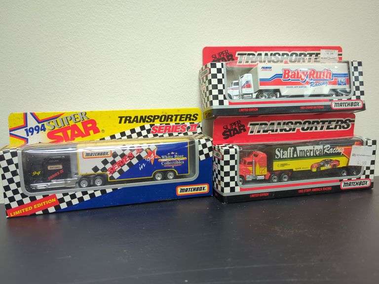 Matchbox Superstar transporters limited edition 1993 and 1994 Superstar transporter series 2. All three for your bid
