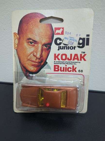 Corgi Jr. Kojak 1968 Buick. On cardstock. See photos. As shown