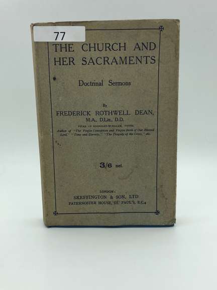 The Church and Her Sacraments