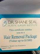 $1500 Laser Hair Removal Certificate