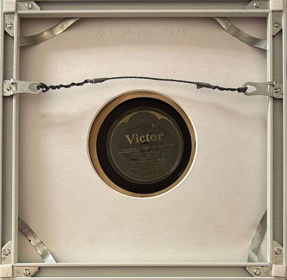 'Victor Talking Machine Company Framed Record