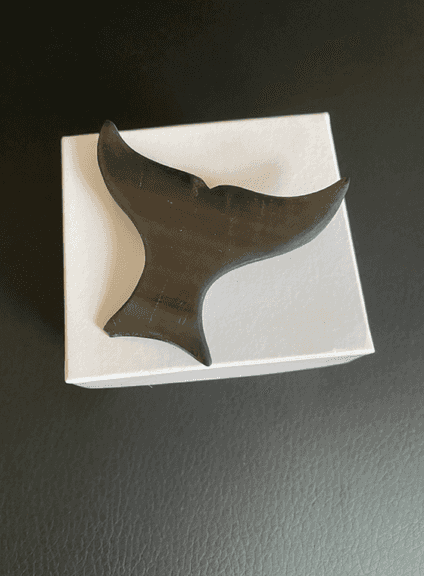 Whale Tail Brooch