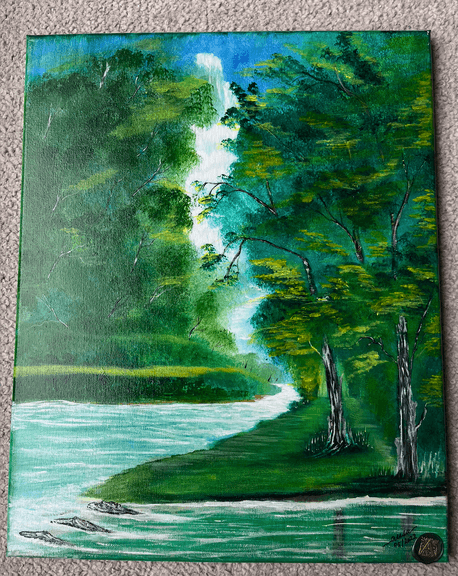 "Waterfalls" - Acrylic on Canvas