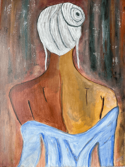 "Mystery Lady" - Acrylic on Canvas