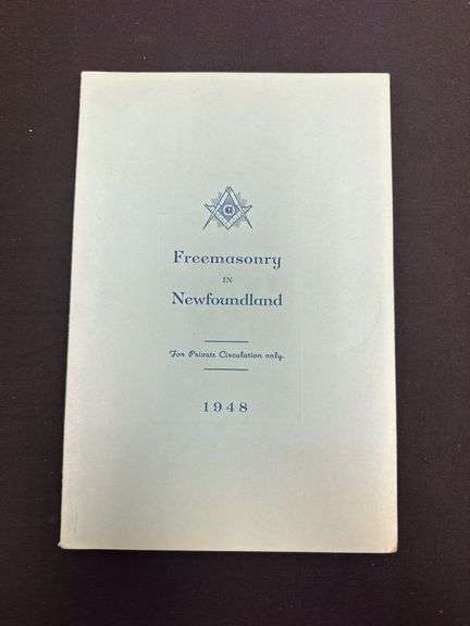 Freemasonry in Newfoundland by Skuce, Kenneth