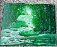 "Lady Forest" - Acrylic on Canvas