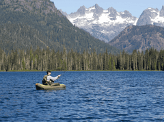 1-Person Inflatable Fishing Float Tube