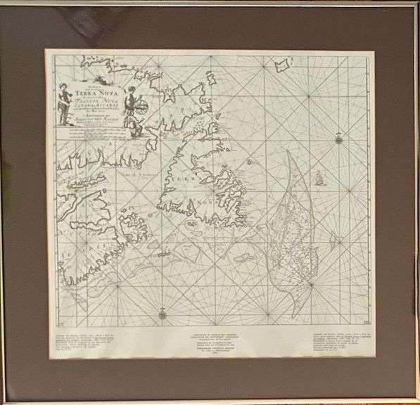 Map Terra Nova, Francia Nova By Johannes Van Keulen