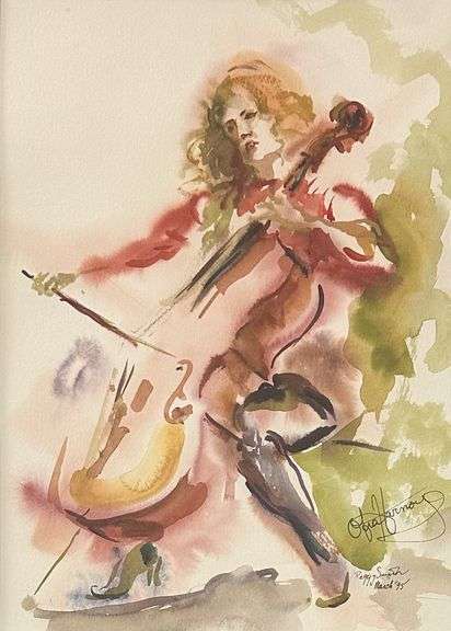 'Ofra Harnoy' by Peggy Smith
