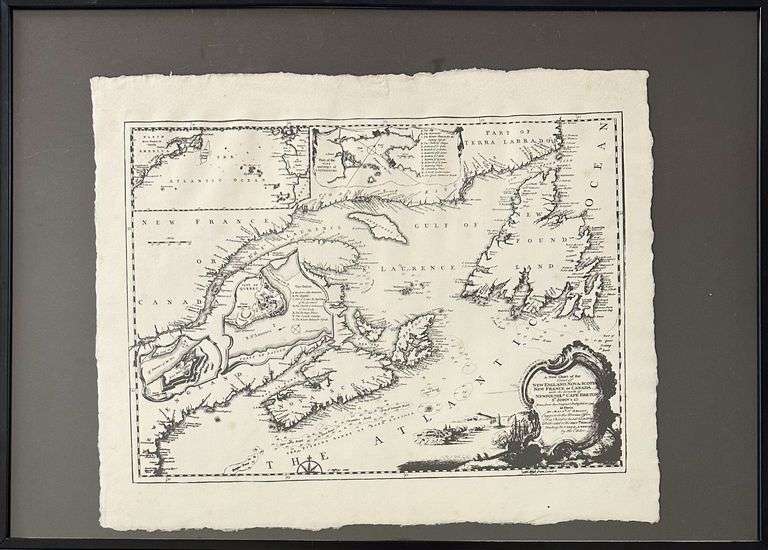 A New Chart of Eastern Canada circa 1810