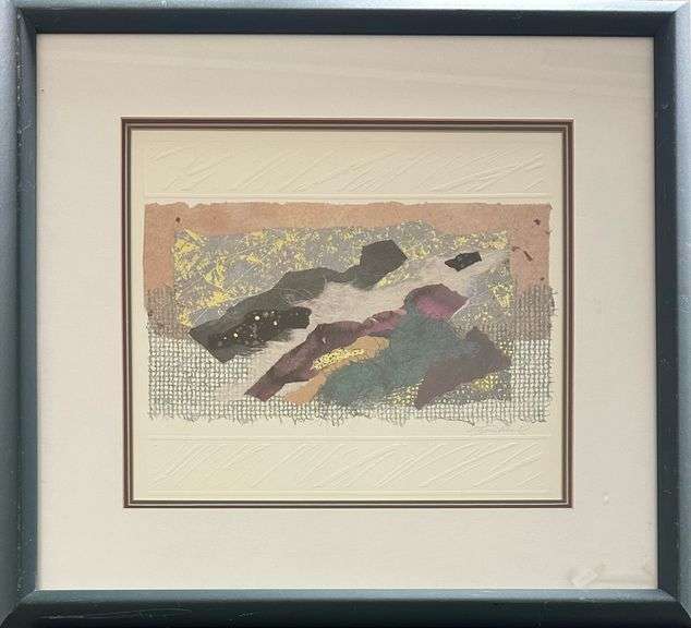 Untitled Abstract by Unknown Artist (Illegible)