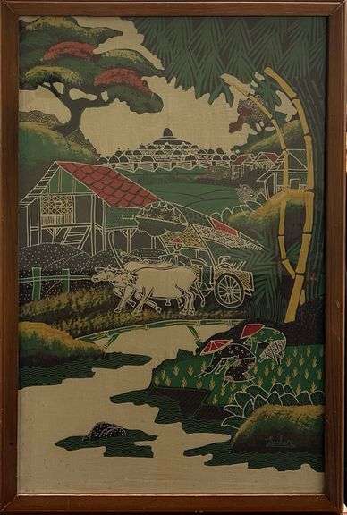 Untitled Garden Scene by Unknown Artist